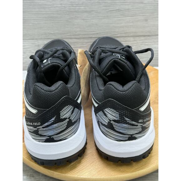 Asics Gel Lethal MP5 Shoes Black Silver P280Y Field Turf Men’s 11.5 main image 6